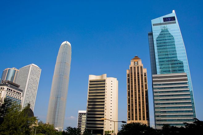 桌面壁纸香港高楼大厦高清风景大图 1920x1080
