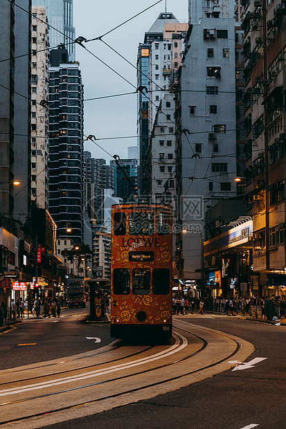 香港街头的叮叮车